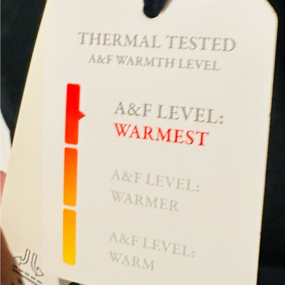 NEW!! Abercrombie & Fitch Black Puffer Jacket Long Quilted Design w/Hood. - Picture 4 of 8